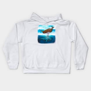 The great whale in the time of the ark Kids Hoodie